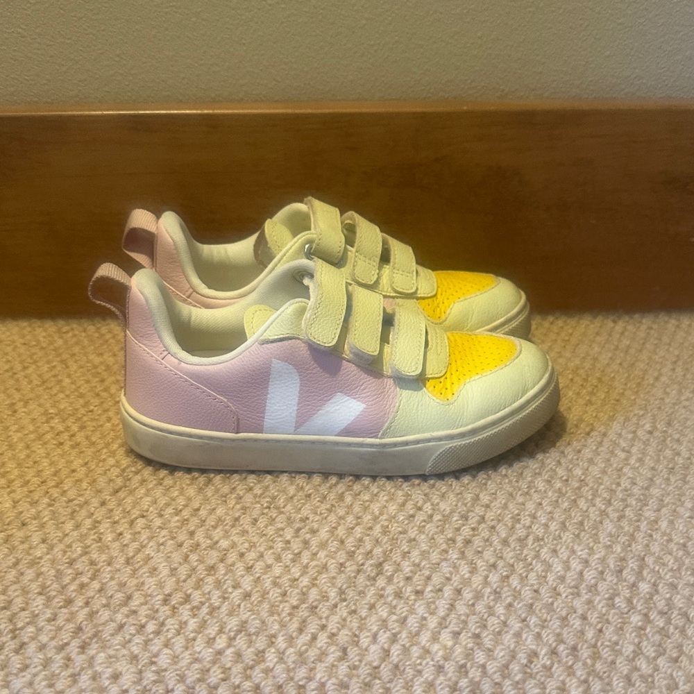 Veja Kids Sneakers - Yellow and Pink